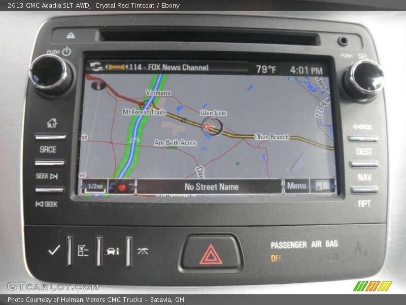 Crystal Red Tintcoat / Ebony 2013 GMC Acadia SLT AWD