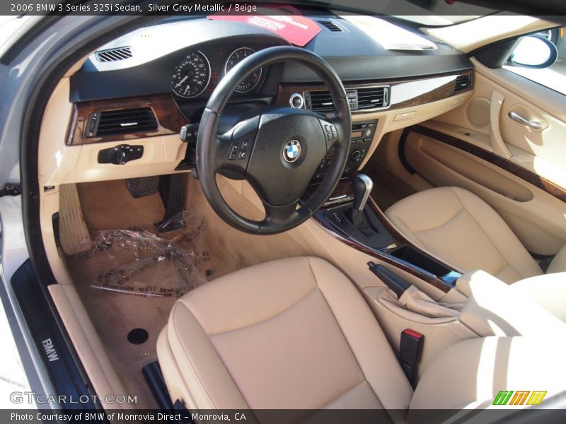 Silver Grey Metallic / Beige 2006 BMW 3 Series 325i Sedan