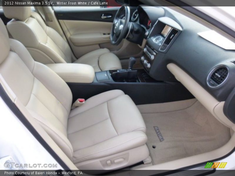 Winter Frost White / Cafe Latte 2012 Nissan Maxima 3.5 SV