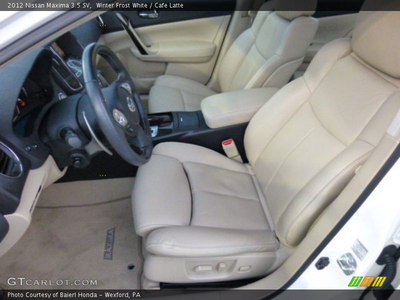 Winter Frost White / Cafe Latte 2012 Nissan Maxima 3.5 SV