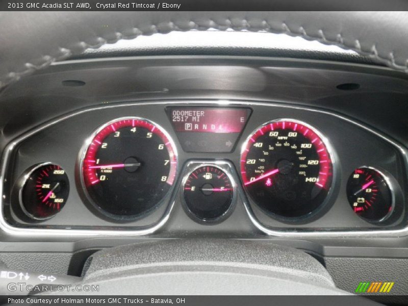 Crystal Red Tintcoat / Ebony 2013 GMC Acadia SLT AWD