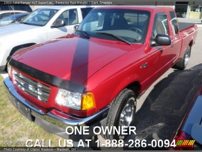 Toreador Red Metallic / Dark Graphite 2003 Ford Ranger XLT SuperCab
