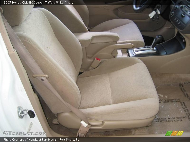 Taffeta White / Ivory 2005 Honda Civic EX Coupe