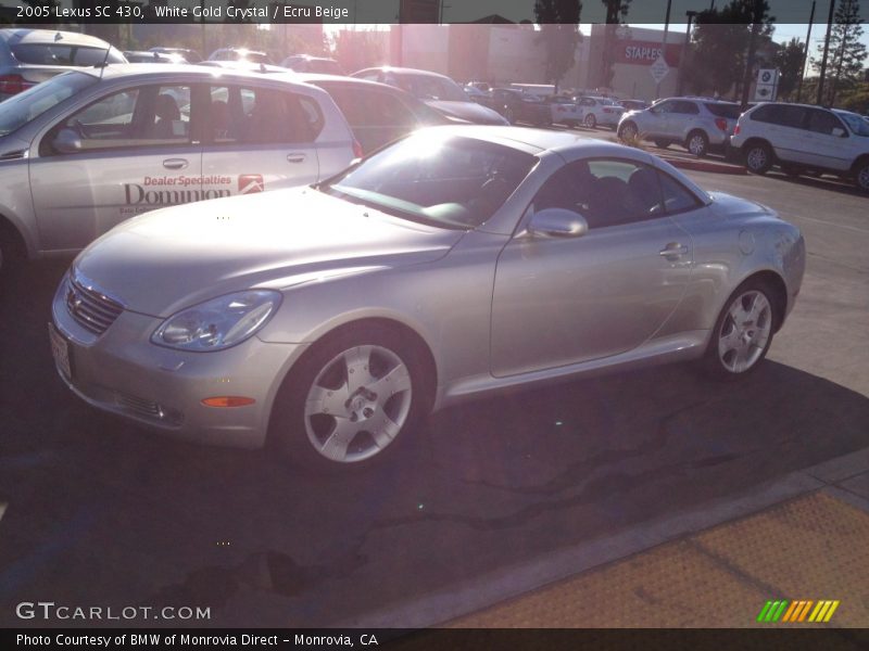 White Gold Crystal / Ecru Beige 2005 Lexus SC 430