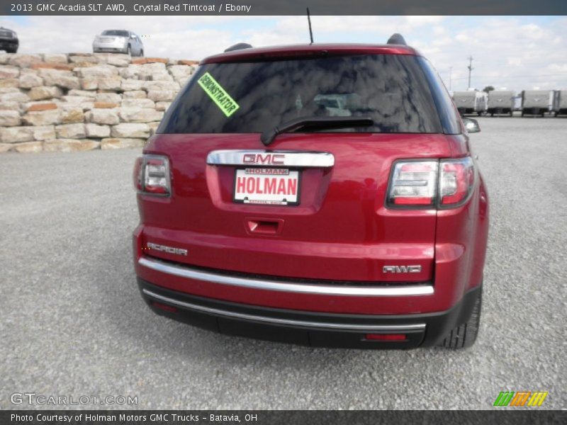 Crystal Red Tintcoat / Ebony 2013 GMC Acadia SLT AWD