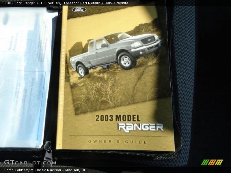Toreador Red Metallic / Dark Graphite 2003 Ford Ranger XLT SuperCab