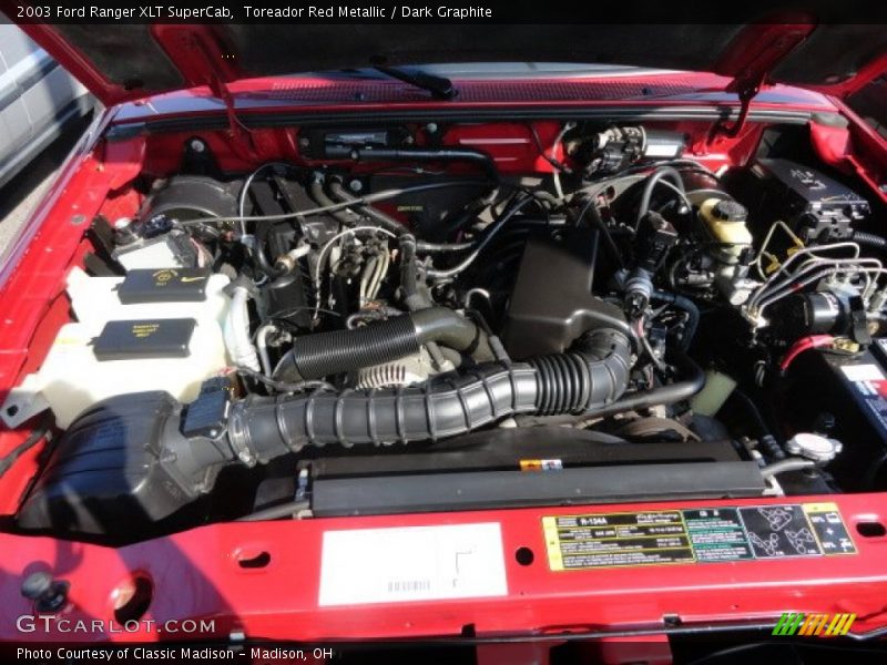 Toreador Red Metallic / Dark Graphite 2003 Ford Ranger XLT SuperCab