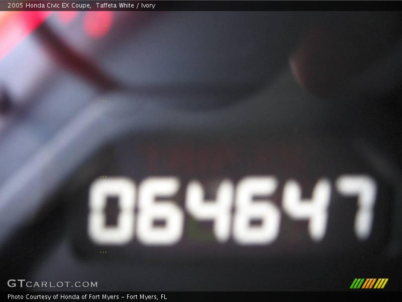 Taffeta White / Ivory 2005 Honda Civic EX Coupe