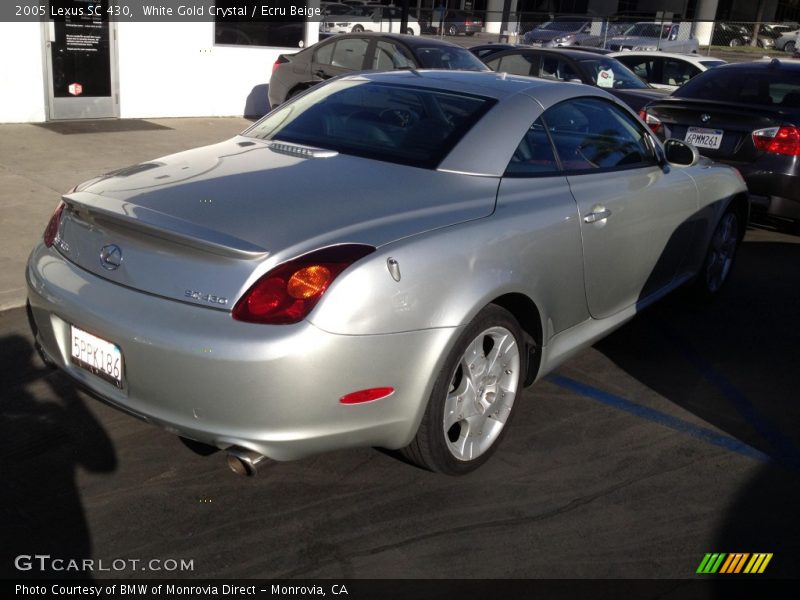 White Gold Crystal / Ecru Beige 2005 Lexus SC 430