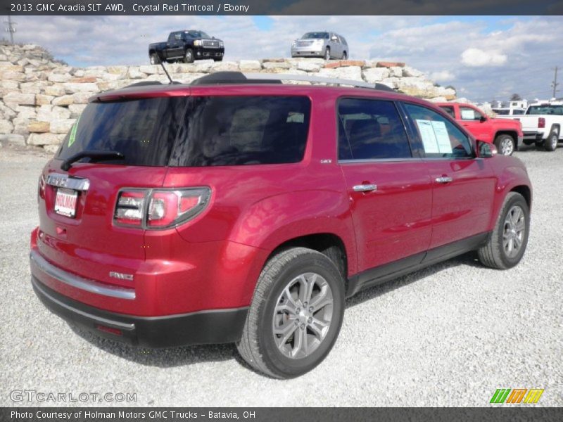 Crystal Red Tintcoat / Ebony 2013 GMC Acadia SLT AWD