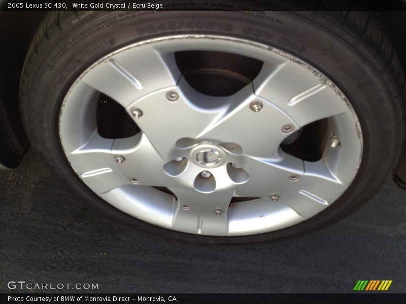White Gold Crystal / Ecru Beige 2005 Lexus SC 430