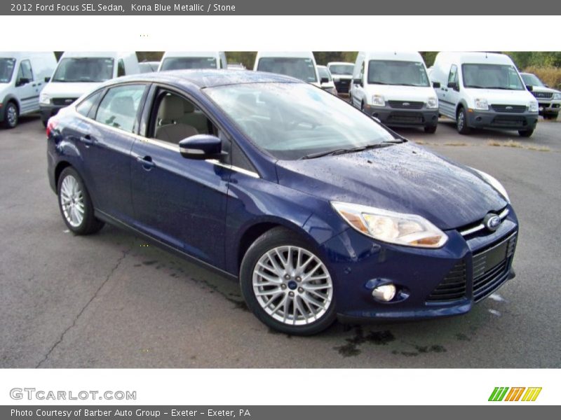 Kona Blue Metallic / Stone 2012 Ford Focus SEL Sedan