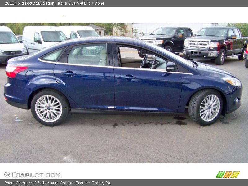 Kona Blue Metallic / Stone 2012 Ford Focus SEL Sedan