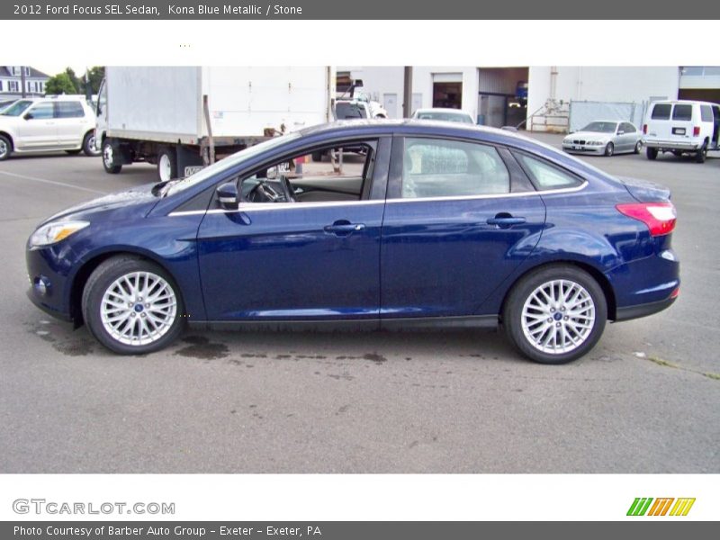 Kona Blue Metallic / Stone 2012 Ford Focus SEL Sedan