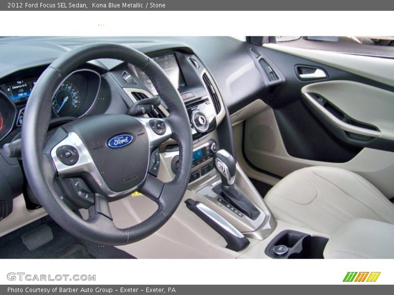 Kona Blue Metallic / Stone 2012 Ford Focus SEL Sedan