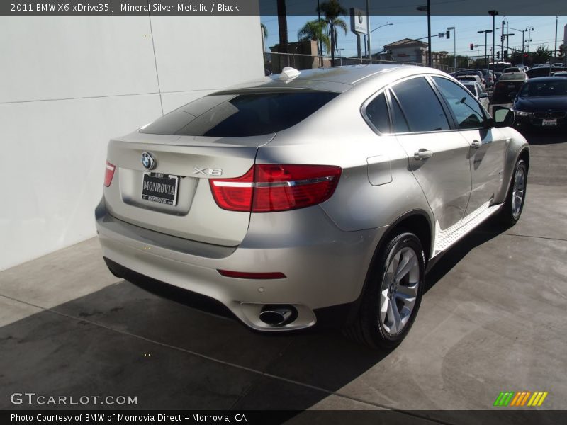Mineral Silver Metallic / Black 2011 BMW X6 xDrive35i