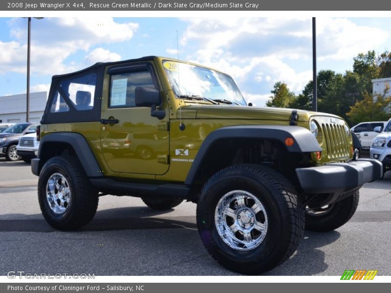 Rescue Green Metallic / Dark Slate Gray/Medium Slate Gray 2008 Jeep Wrangler X 4x4