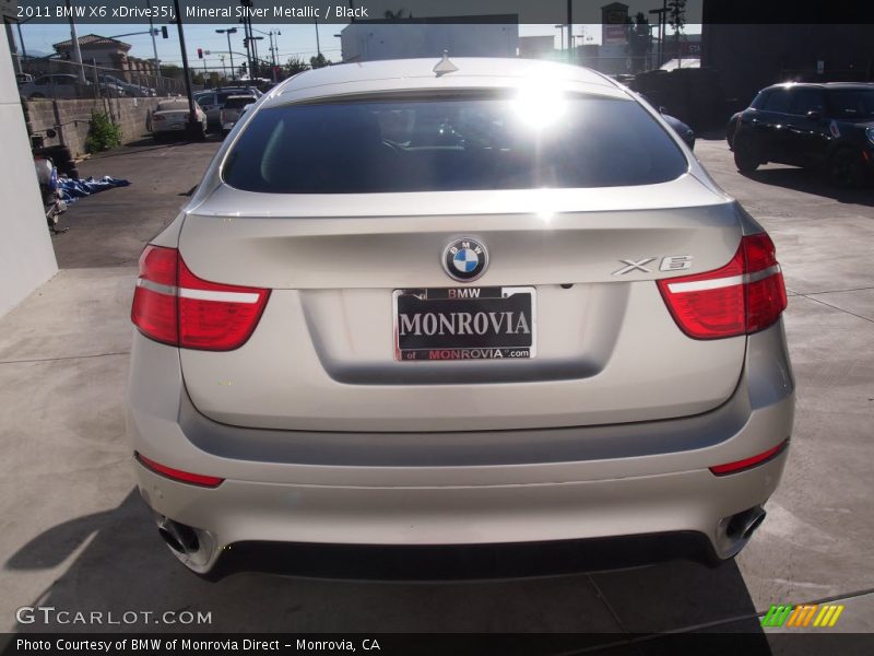 Mineral Silver Metallic / Black 2011 BMW X6 xDrive35i