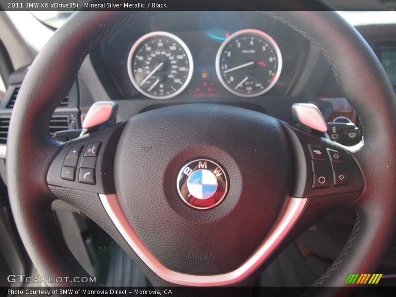 Mineral Silver Metallic / Black 2011 BMW X6 xDrive35i