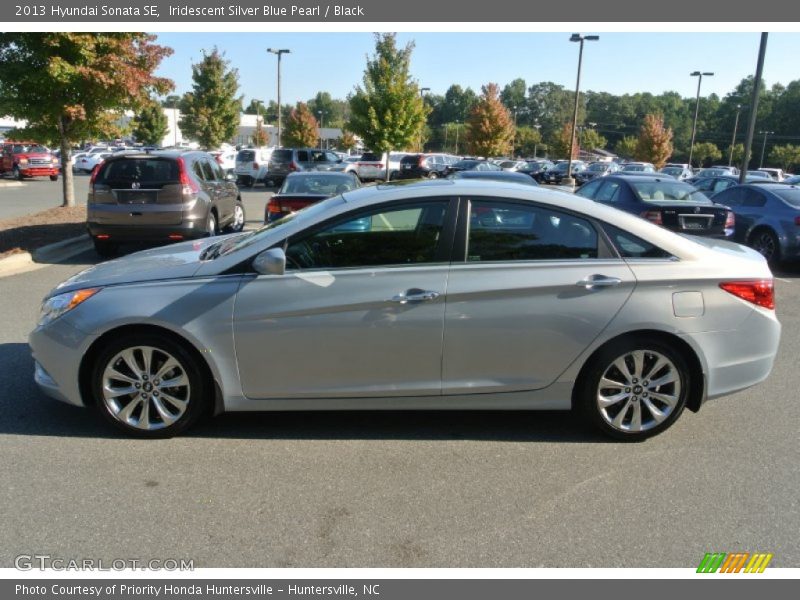Iridescent Silver Blue Pearl / Black 2013 Hyundai Sonata SE