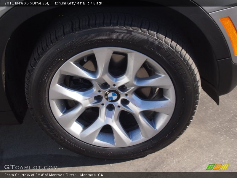 Platinum Gray Metallic / Black 2011 BMW X5 xDrive 35i
