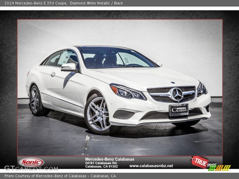 Diamond White Metallic / Black 2014 Mercedes-Benz E 350 Coupe