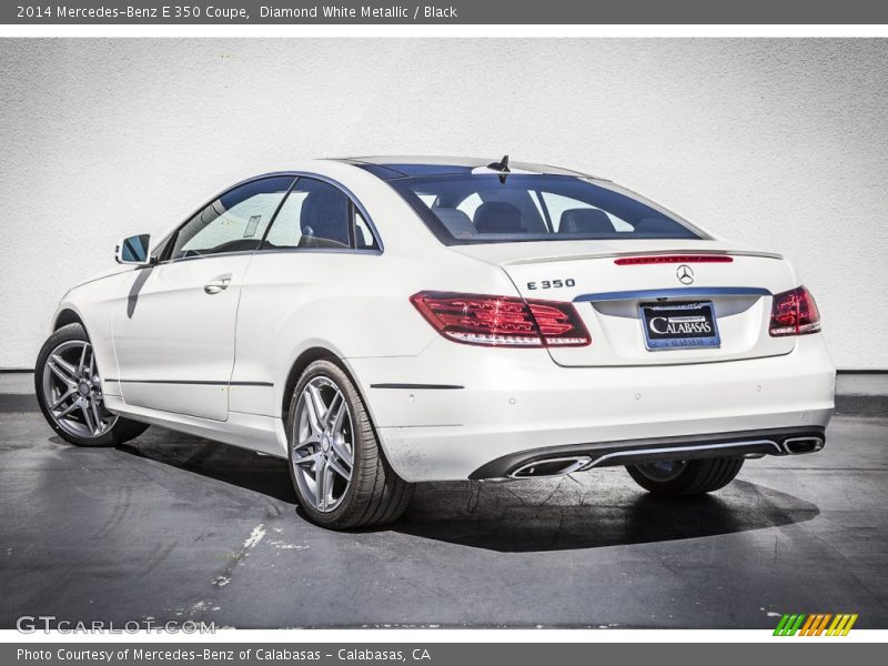 Diamond White Metallic / Black 2014 Mercedes-Benz E 350 Coupe