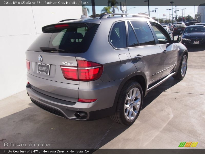 Platinum Gray Metallic / Black 2011 BMW X5 xDrive 35i