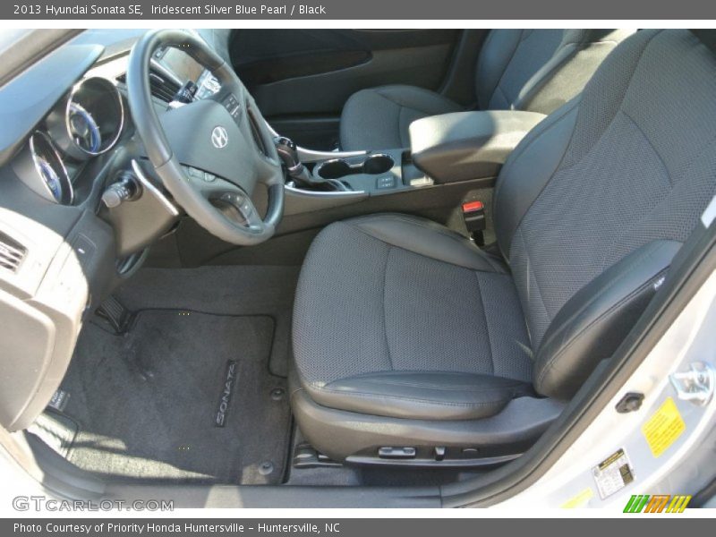 Iridescent Silver Blue Pearl / Black 2013 Hyundai Sonata SE