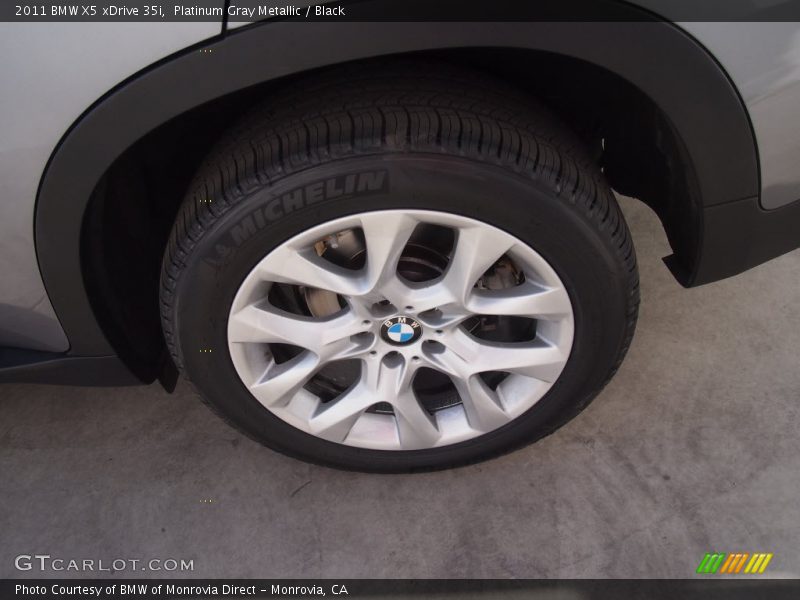 Platinum Gray Metallic / Black 2011 BMW X5 xDrive 35i
