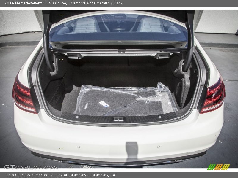 Diamond White Metallic / Black 2014 Mercedes-Benz E 350 Coupe