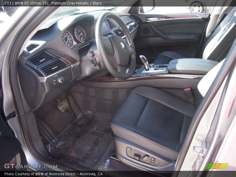 Platinum Gray Metallic / Black 2011 BMW X5 xDrive 35i