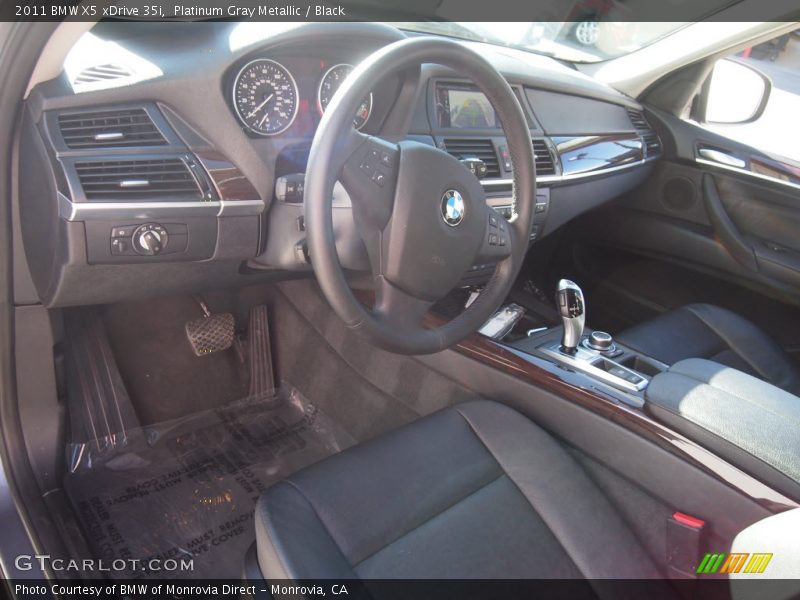 Platinum Gray Metallic / Black 2011 BMW X5 xDrive 35i