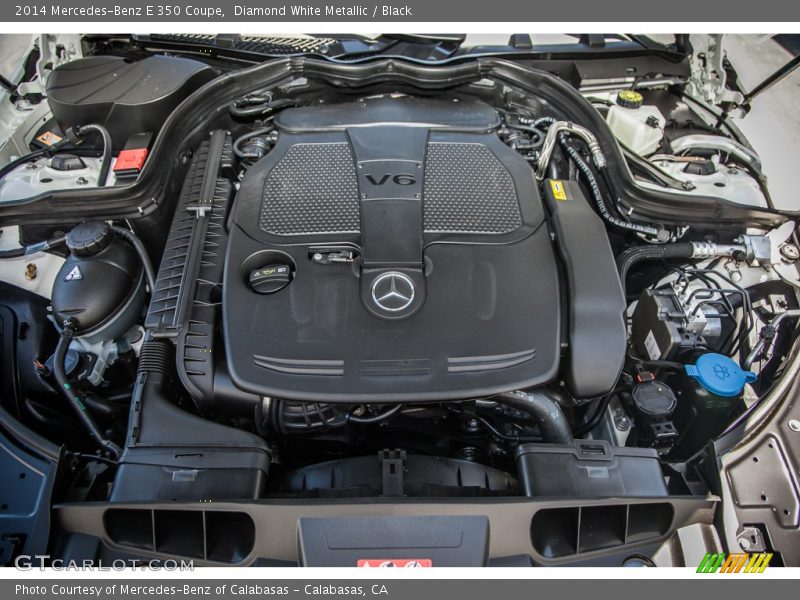 Diamond White Metallic / Black 2014 Mercedes-Benz E 350 Coupe