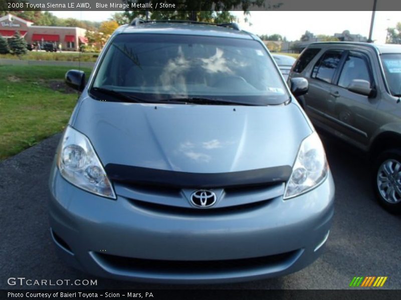 Blue Mirage Metallic / Stone 2008 Toyota Sienna LE AWD
