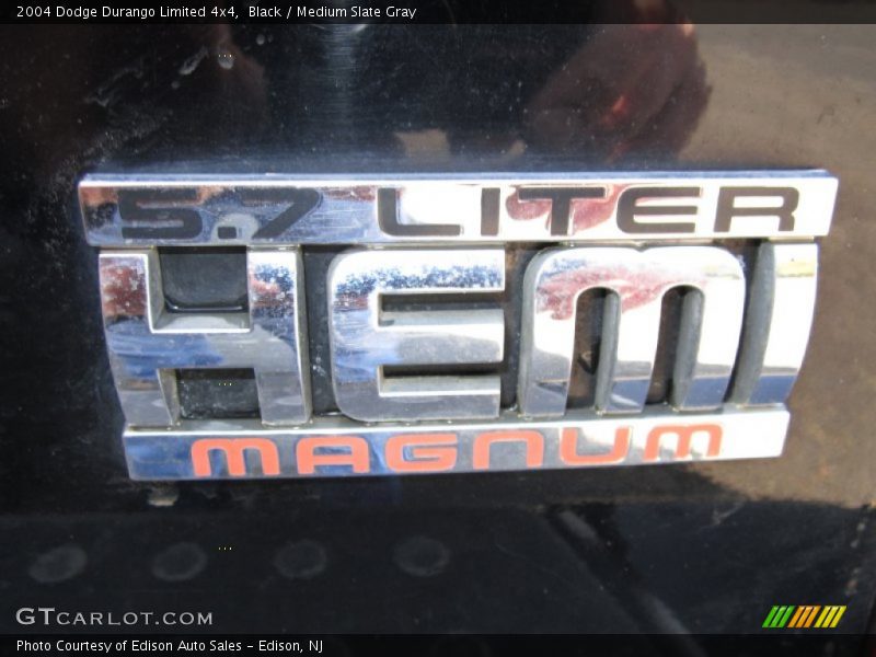 Black / Medium Slate Gray 2004 Dodge Durango Limited 4x4