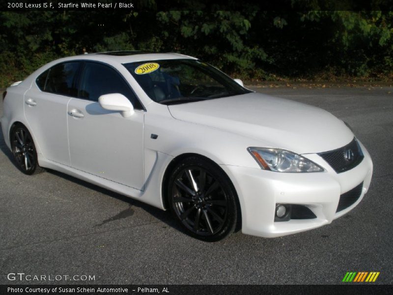 Starfire White Pearl / Black 2008 Lexus IS F