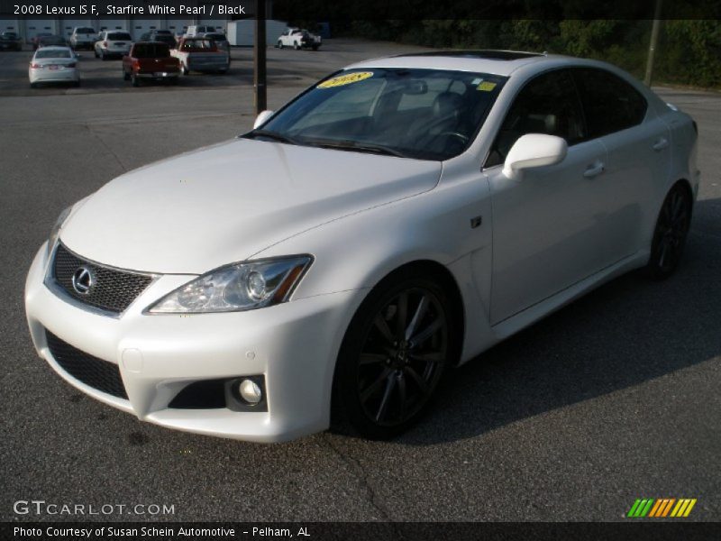 Starfire White Pearl / Black 2008 Lexus IS F