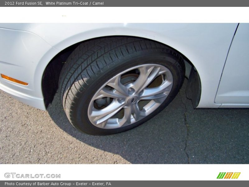 White Platinum Tri-Coat / Camel 2012 Ford Fusion SE