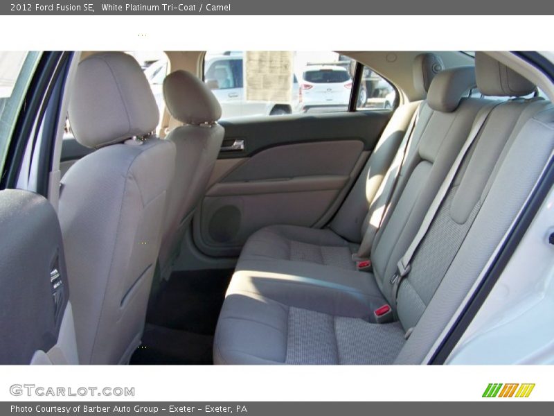 White Platinum Tri-Coat / Camel 2012 Ford Fusion SE