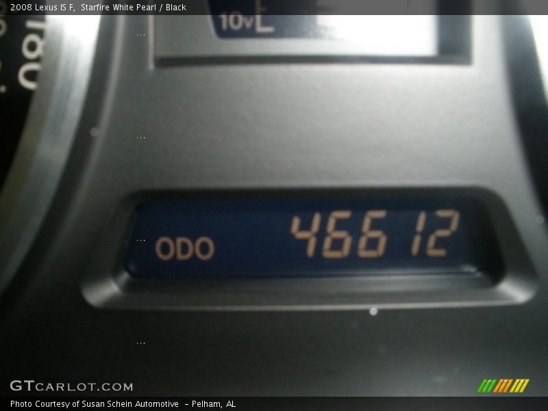 Starfire White Pearl / Black 2008 Lexus IS F