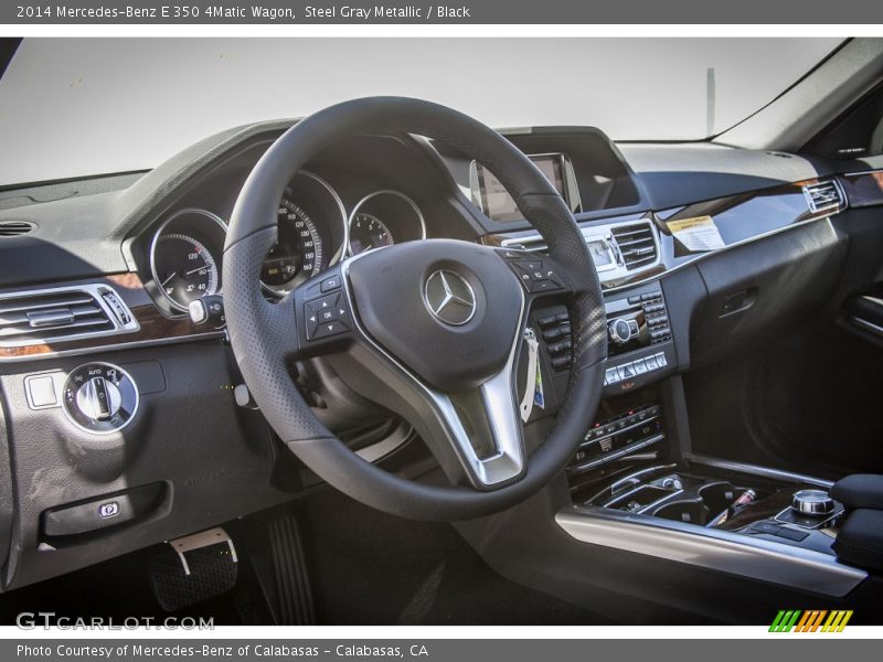 Steel Gray Metallic / Black 2014 Mercedes-Benz E 350 4Matic Wagon