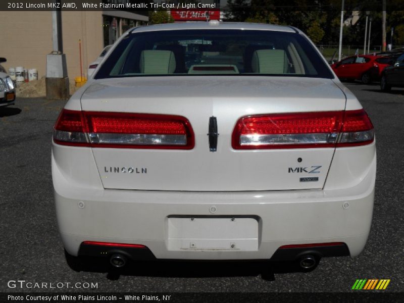 White Platinum Metallic Tri-Coat / Light Camel 2012 Lincoln MKZ AWD