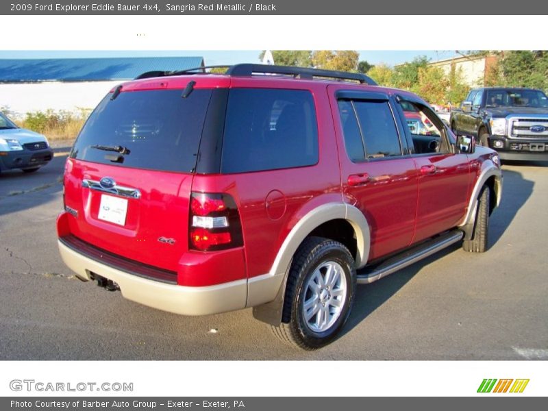 Sangria Red Metallic / Black 2009 Ford Explorer Eddie Bauer 4x4