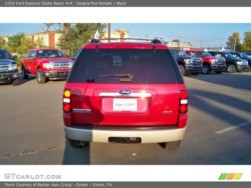 Sangria Red Metallic / Black 2009 Ford Explorer Eddie Bauer 4x4