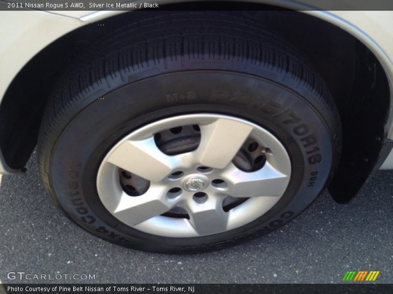 Silver Ice Metallic / Black 2011 Nissan Rogue S AWD