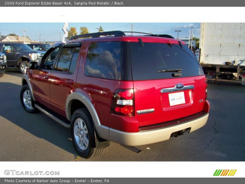 Sangria Red Metallic / Black 2009 Ford Explorer Eddie Bauer 4x4