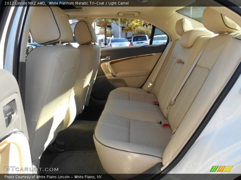 White Platinum Metallic Tri-Coat / Light Camel 2012 Lincoln MKZ AWD