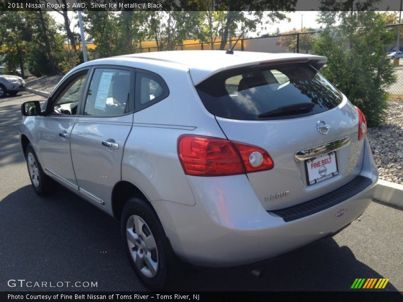 Silver Ice Metallic / Black 2011 Nissan Rogue S AWD