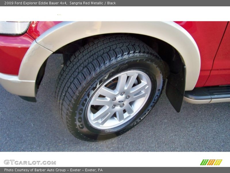 Sangria Red Metallic / Black 2009 Ford Explorer Eddie Bauer 4x4